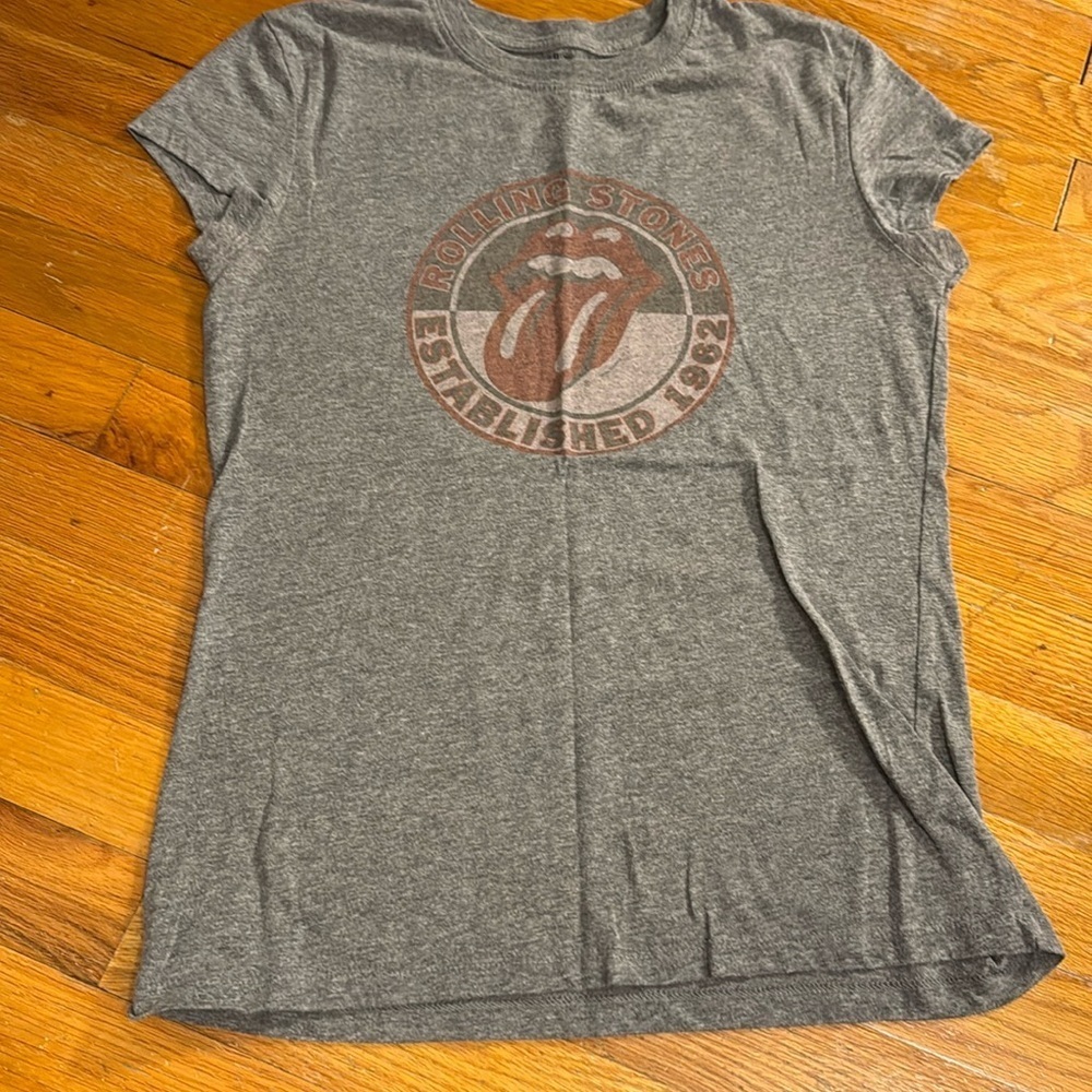 Rock ware The Rolling Stones Women’s Short Sleeve Tee Shirt Size Med Grey